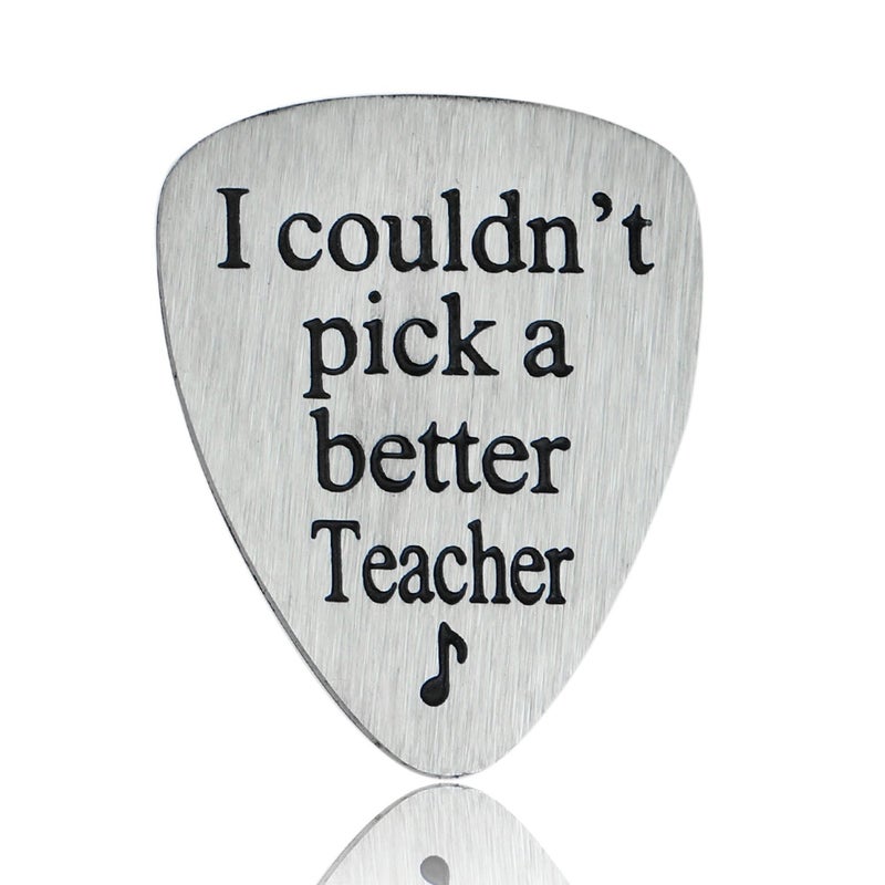 YeeQin I Couldnâ€™t Pick A Better Teacher Musical Guitar Pick Jewelry Gift for Teachers Blessings to the Teacher - Image 1